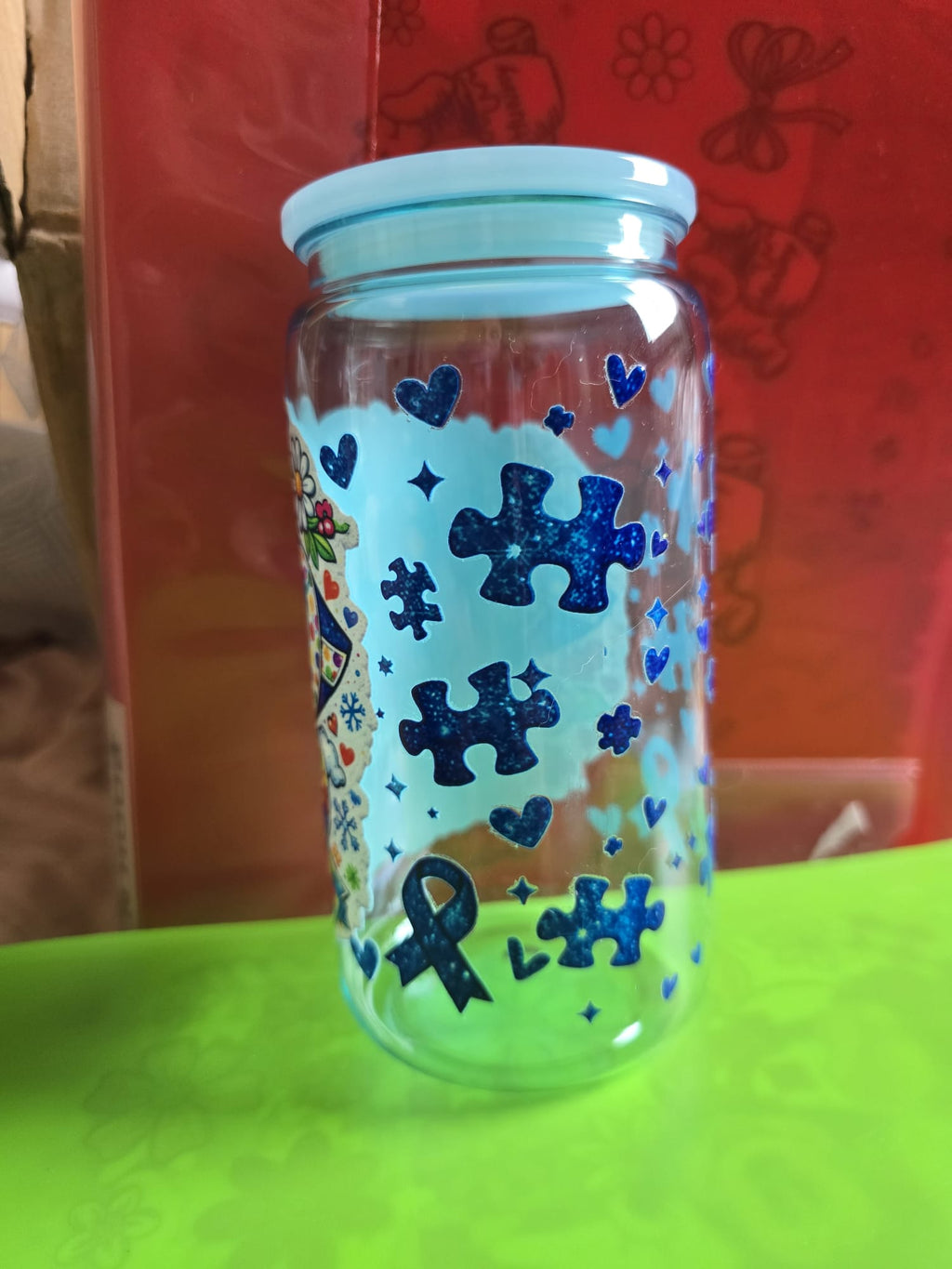 Autism awareness blue tumbler