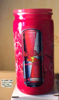 Neon pink red bull mica tumbler