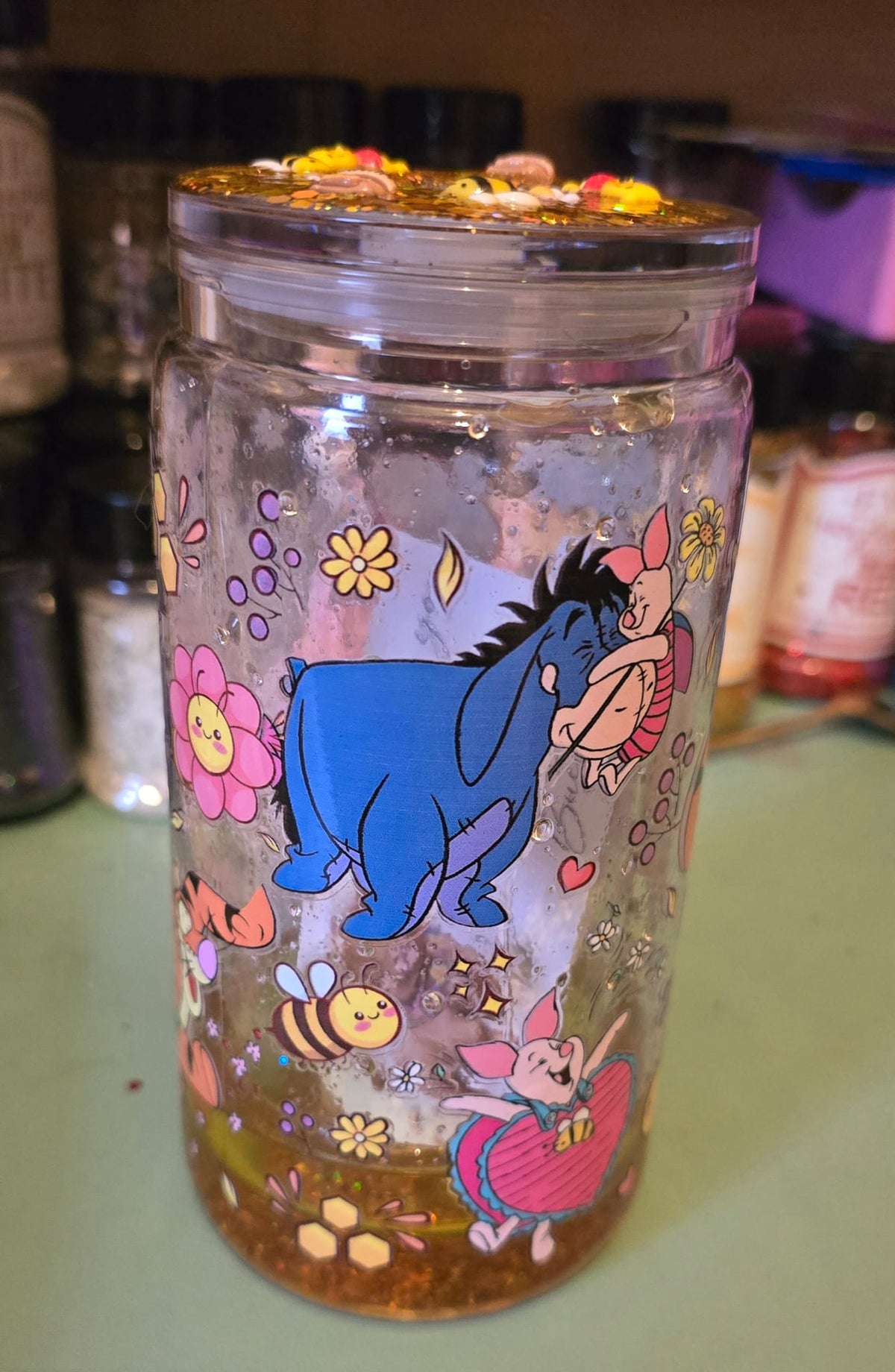 Pooh bear honey drip tumbler