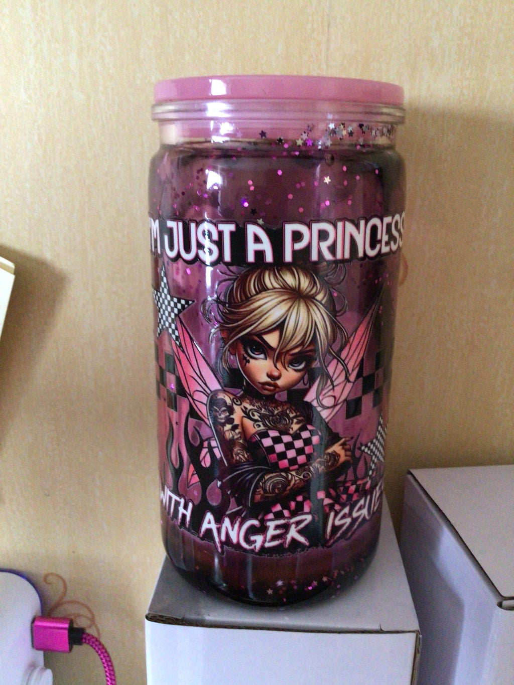 Pink tumbler