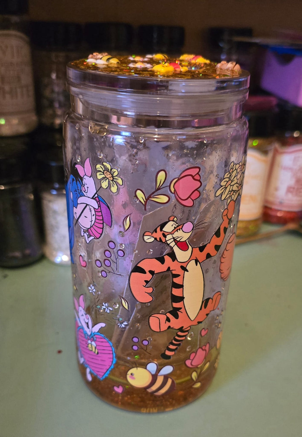 Pooh bear honey drip tumbler