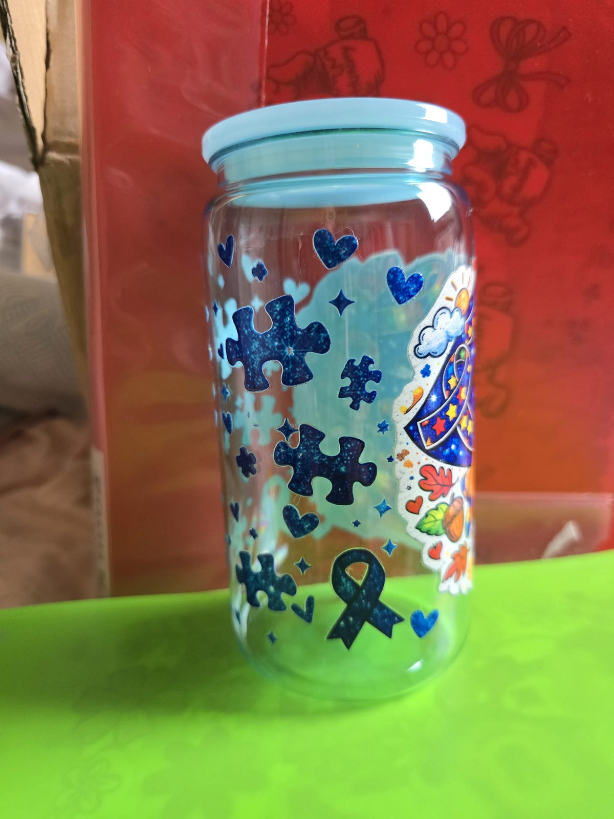 Autism awareness blue tumbler