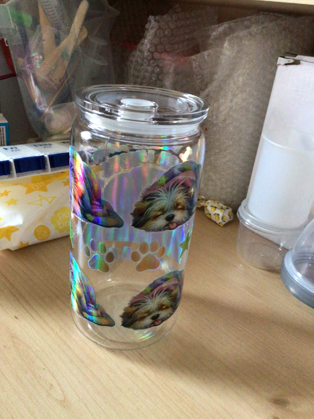 Clear tumbler