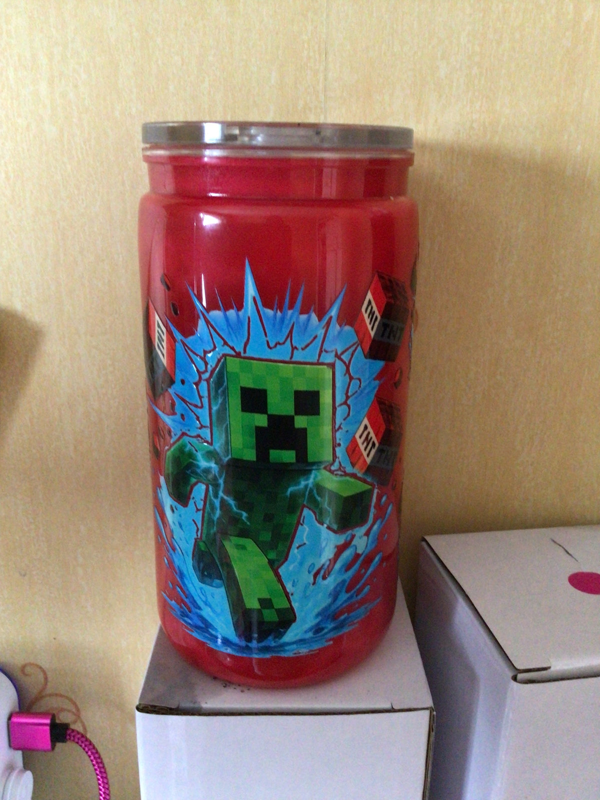 Mine craft tumbler
