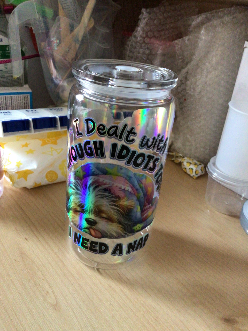 Clear tumbler