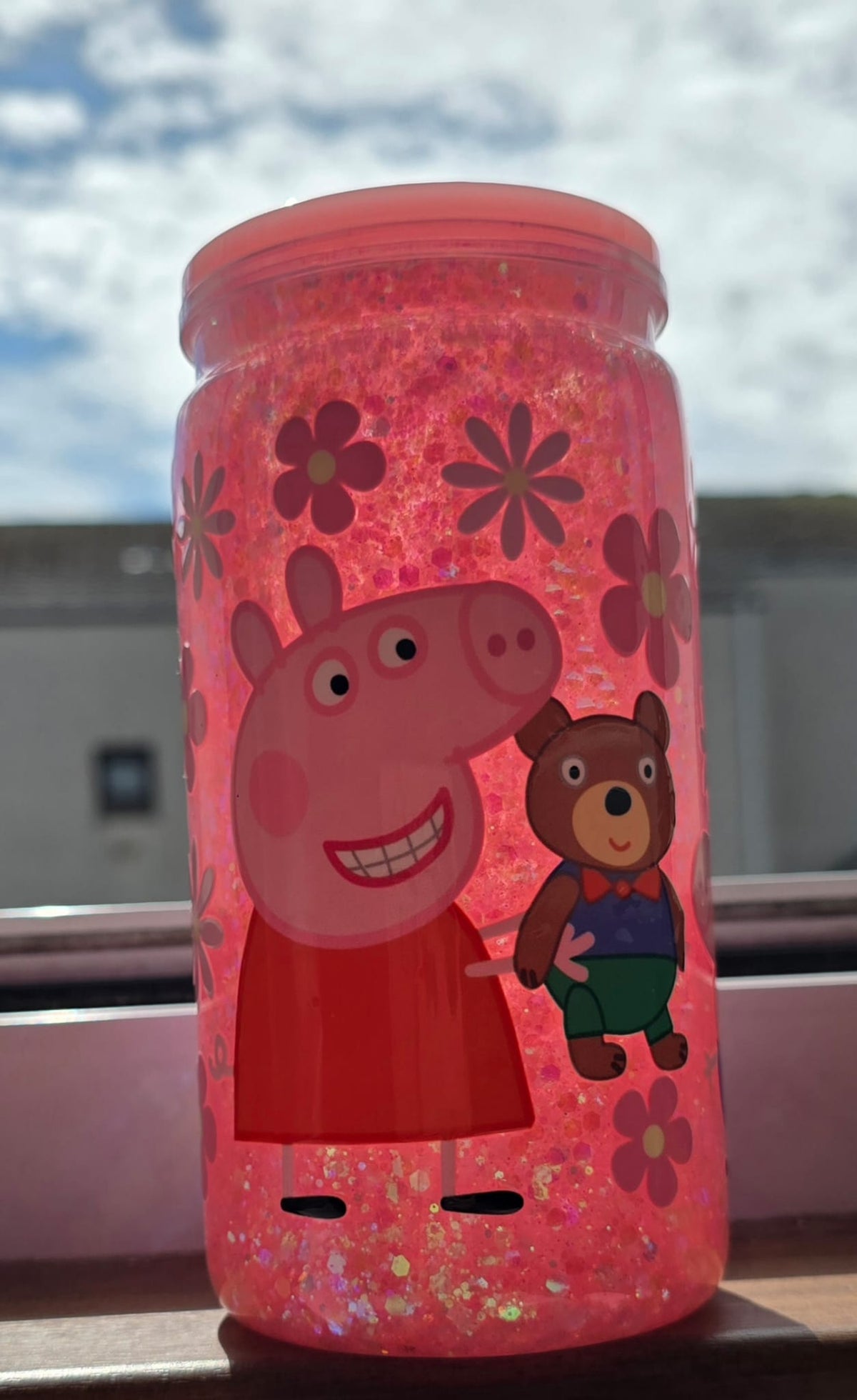 Pepper pig snow globe tumbler